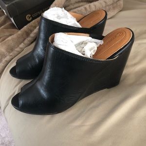 Corso Como Black Heel Wedges Size 8.5 Original Box